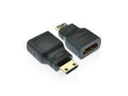 Topwin HDMI Male Type C to Female Type A Adapter Connector for 1080p 3D TV HDTV