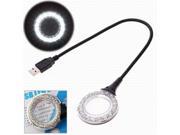 Topwin New USB 18 Pcs LED Flexible Portable Light Lamp With Magnifier For PC Laptop