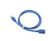 Topwin Cable Matters SuperSpeed USB 3.0 Type A Male to Female Extension Cable in Blue 3 Feet