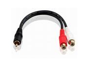 Topwin 1 Male to 2 Female RCA Audio Video Y Splitter Cable Adapter