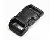 Black Contoured Side Release Plastic Buckles