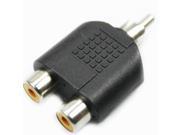 Topwin RCA AV Audio Y Splitter 1 Male to 2 Female Plug Adapter