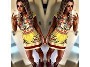 Topwin New Fashion Women Lady Celebrity Party Dress Sexy Short Sleeve Floral Print Dress Bodycon Mini Dress Casual Dress Vestidos M Size