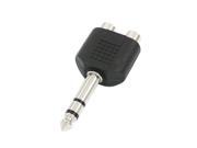 Topwin 6.35mm 1 4 Male Stereo to Dual RCA Female Y Splitter Audio Adapter