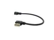 Topwin Left angled 90 degree Micro USB 5pin Male to Left Angled USB Data Charge Cable 20cm for Cell phone Tablet