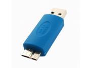 Topwin New USB 3.0 Type A Male to Micro B Male Jack Converting Adapter Blue