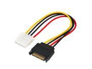 Topwin New 15 Pin SATA Male to IDE 4 Pin Female Adapter Extension Power Cable