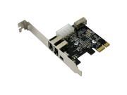 Topwin PCI Express PCI E 3 Port FireWire IEEE1394A VIA Chip Expansion Card Incidental Cable