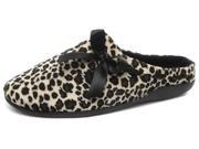 New Dunlop Belle Leopard Womens Slipper Mules Size 7