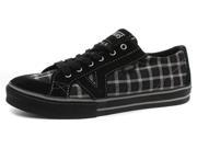 New Vans Tory Plaid Black Grey Womens Skate Shoes Sneakers Size 5.5