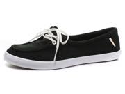 New Vans Rata Lo Black Womens Flat Lace Up Shoes Size 5