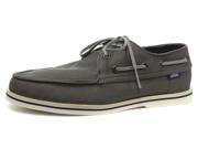New Vans Foghorn Pewter Mens Lace Up Boat Shoes Size 7.5