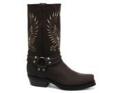 New Grinders Bald Eagle Brown Mens Cowboy Boots Size UK 8 EU 42