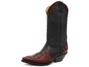 New Grinders Arizona Black Burgundy Mens Cowboy Boots Size UK 7 EU 41