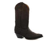 New Grinders Arizona Dark Brown Mens Cowboy Boots Size UK 8 EU 42