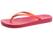 New Ipanema Brasil Tropical Pink Orange Womens Beach Flip Flops Size 10