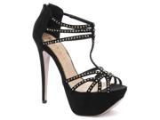 New Ravel Lolly Black Womens Strappy Sandals Size 8