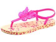 New Ipanema Brasil Butterfly Charm Yellow Junior Girls Sandals Size 4