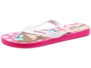 New Ipanema Brasil Dotty Pink White Junior Girls Flip Flops Size 9