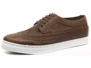 New Grinders Alex Brown Mens Lace Up Brogue Shoes Size 7