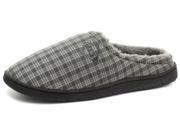 New Dunlop Absolon Grey Check Mens Mule Slippers Size 8