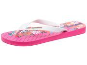 New Ipanema Brasil Pretty Pink White Junior Girls Flip Flops Size 6
