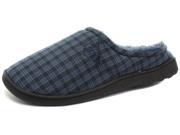 New Dunlop Absolon Navy Check Mens Mule Slippers Size 8