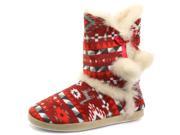 New Dunlop Adelphe Red Womens Boot Slippers Size 6 7