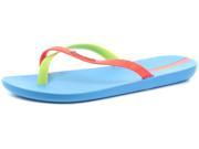 New Ipanema Brasil Mix Blue Womens Summer Beach Flip Flops Size 7