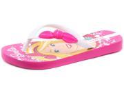 New Ipanema Brasil Barbie Style Pink Wht Junior Flip Flops Size 10