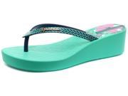 New Ipanema Brasil Deco II Platform Turq Blue Womens Flip Flops Size 10
