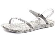 New Ipanema Brasil Diamond II Silver Womens Beach Sandals Size 7