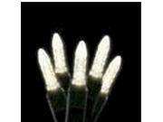 70 count Warm White LED Icicle Christmas Lights Green Wire