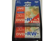 JVC DVD RW 1.4Gb 8cm 30min Pk 5 1 camcorder discs in jewel case