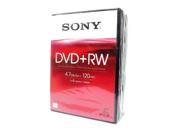 SONY DVD RW 4.7GB Video Box Pack 5
