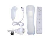 Built in Motion Plus Remote and Nunchuck Controller for Nintendo Wii White