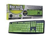 Klear Keys XL Glow in Dark and Spill Resistant Keyboard 72 72582