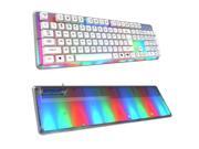 E 3lue K725 Backlit Professional LED Gaming Keyboard w 8 Colors Illuminated