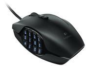 Logitech G600 Black MMO Gaming Mouse 20 Customizable Buttons Wired USB Mouse