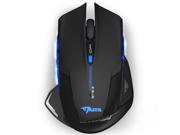 6D Adjustable 2500 DPI Blue LED 2.4GHz Wireless Trendy Gaming Mouse for Laptop