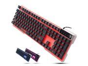 SADES USB Gaming 104 Keys Keyboard Colorful LED 3 Switchable Backlight Colors