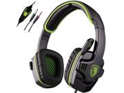 Sades SA 708 Stereo HiFi Headset Headband PC Notebook Gaming Headset Green