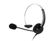 Hands free Call Center USB Plug Monaural Headset with Mic for Desk Telephone