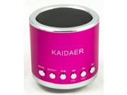 KAIDAER Mini Speaker TF card MP3 USB Player Stereo Heavy Bass KD MN02 PINK