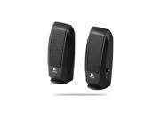 Logitech S120 Wired 3.5mm 2.3 Watts 2.0 Channel Speaker System Black