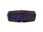 TTX Tech USB Professional Gaming LCD Backlit Keyboard Black