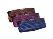 Multmedia 114 Key LED Backlit Wired USB Gaming Keyboard with Cracking Pattern