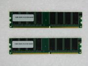 2GB 2*1GB PC 2100 266MHz DDR Non ECC 184 Pin DIMM 64X8 CL2.5