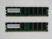 2GB 2*1GB PC 2100 266MHz DDR Non ECC 184 Pin DIMM 64X8 CL2.5 MEMORY FOR GATEWAY E 2000 DELUXE SPECIAL SPECIAL DELUXE