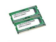 2*1GB DDR PC 2700 200 pin 2.5V NO ECC SODIMM 333MHz Laptop MEMORY